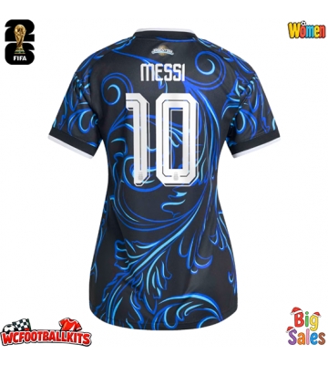 Argentina Lionel Messi #10 Replica Away Stadium Shirt for Women World Cup 2026 Short Sleeve